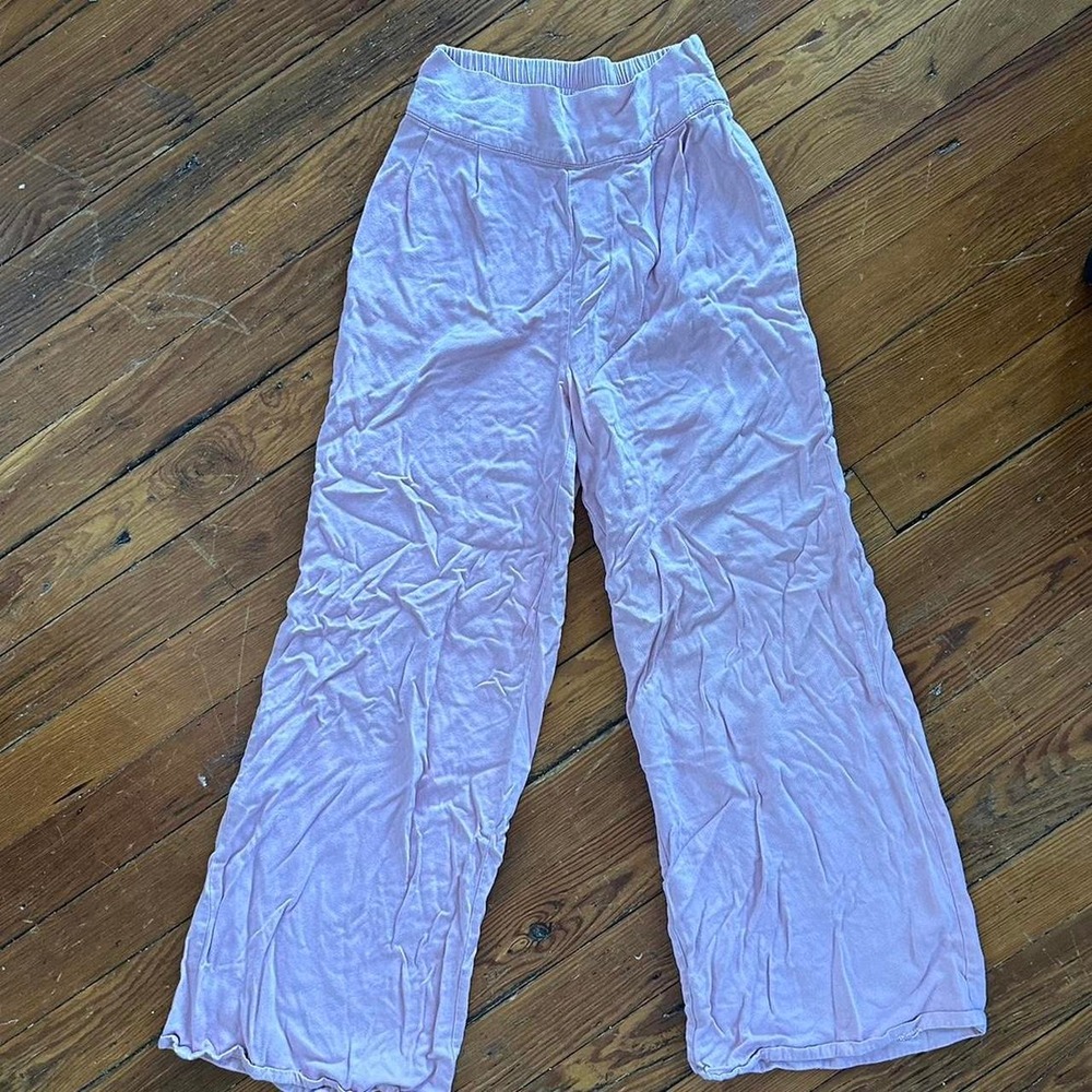 Jessica Simpson y2k pink wide leg flared pants